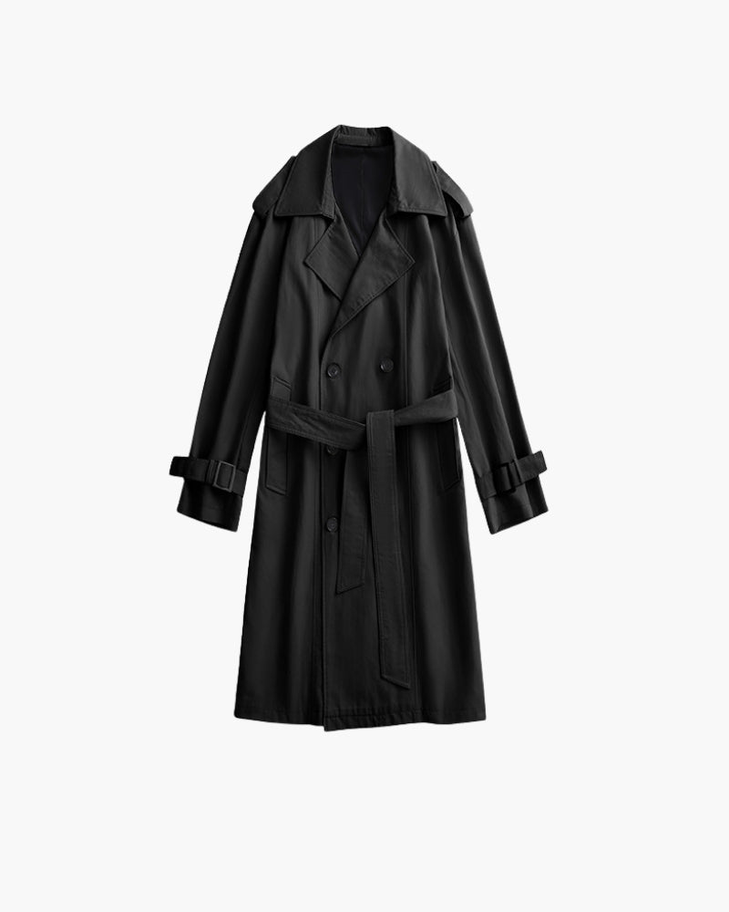 Classic Double-Breasted Trench Coat - Old Money