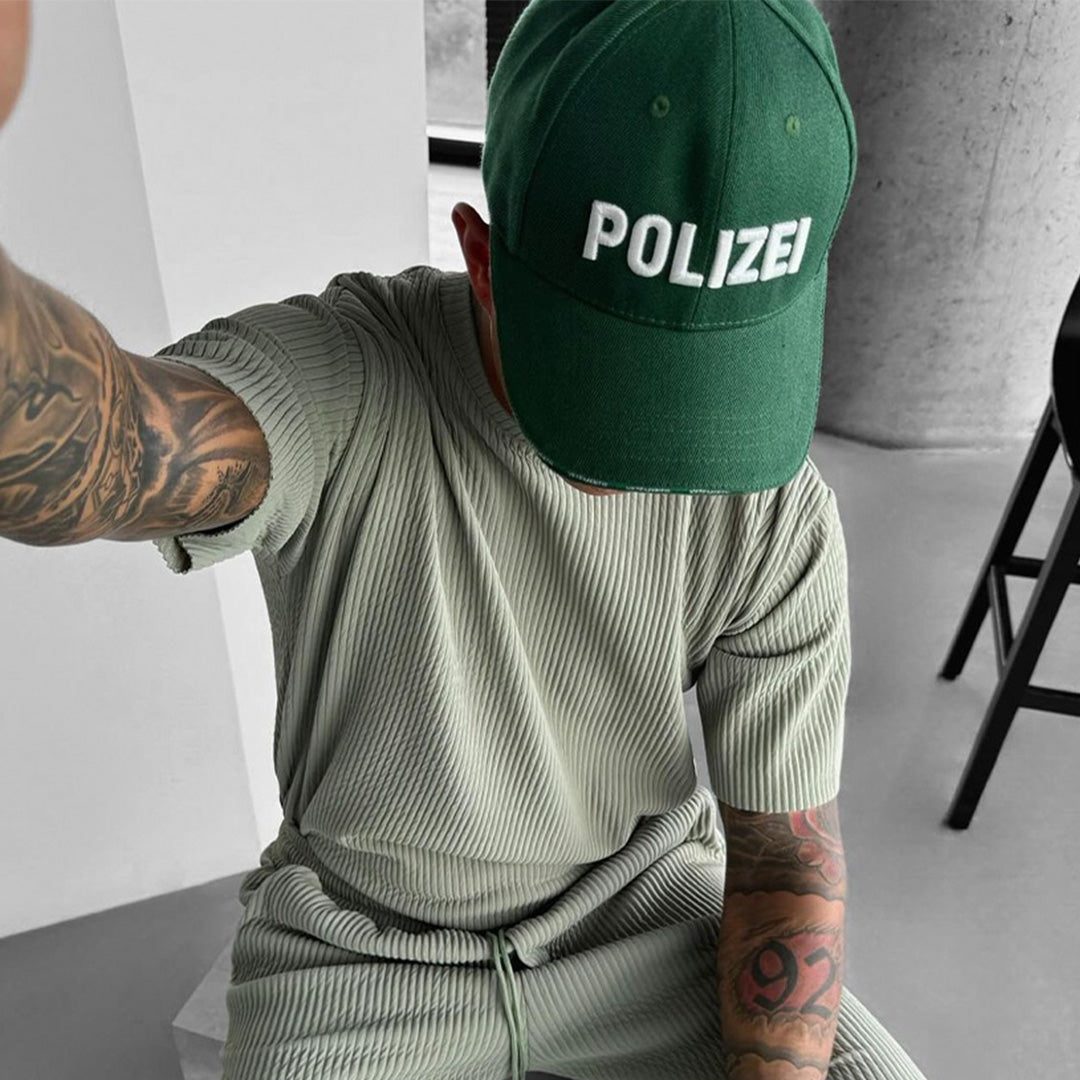 RIBBED T-SHIRT - TEA GREEN
