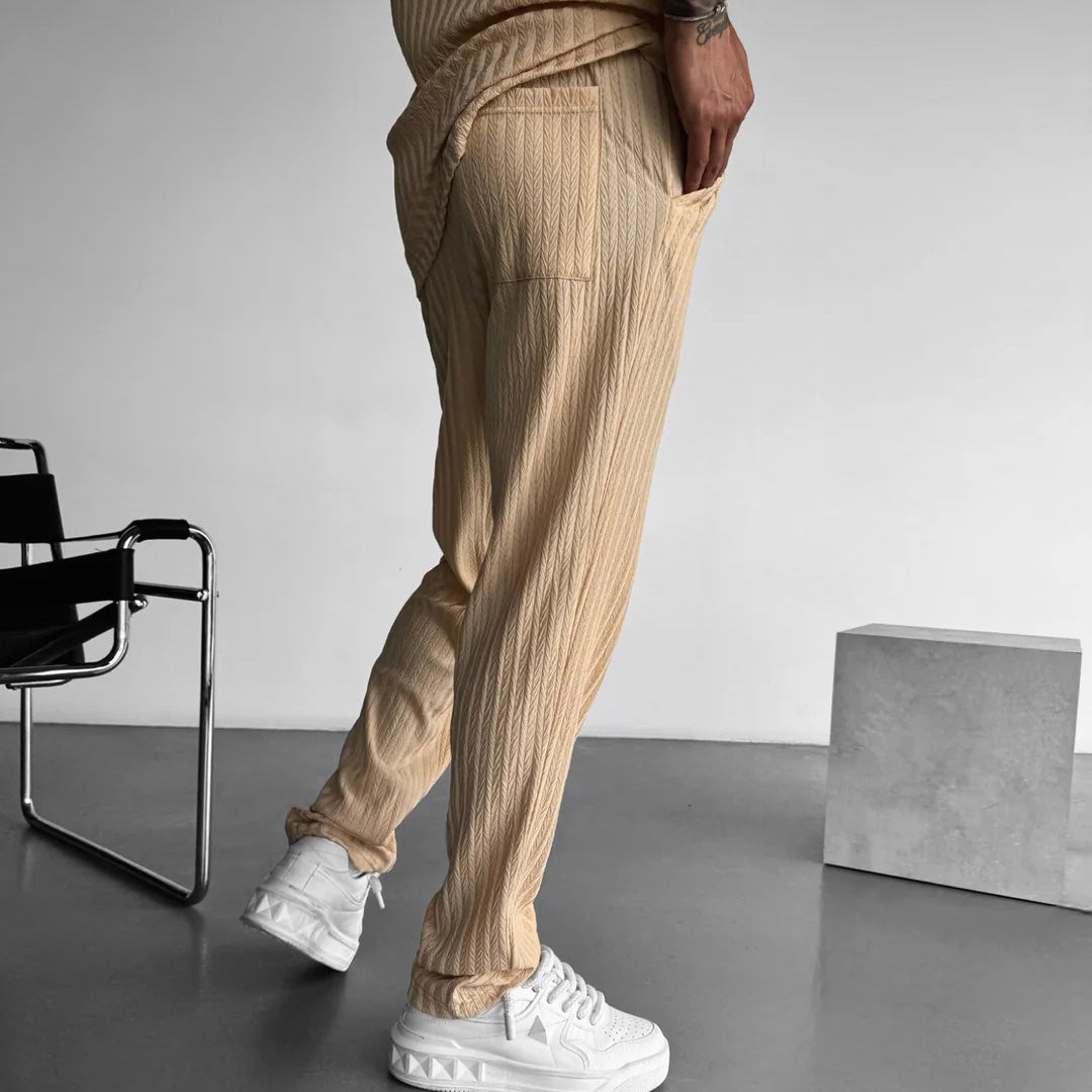 STRUCTURED TROUSERS - BEIGE