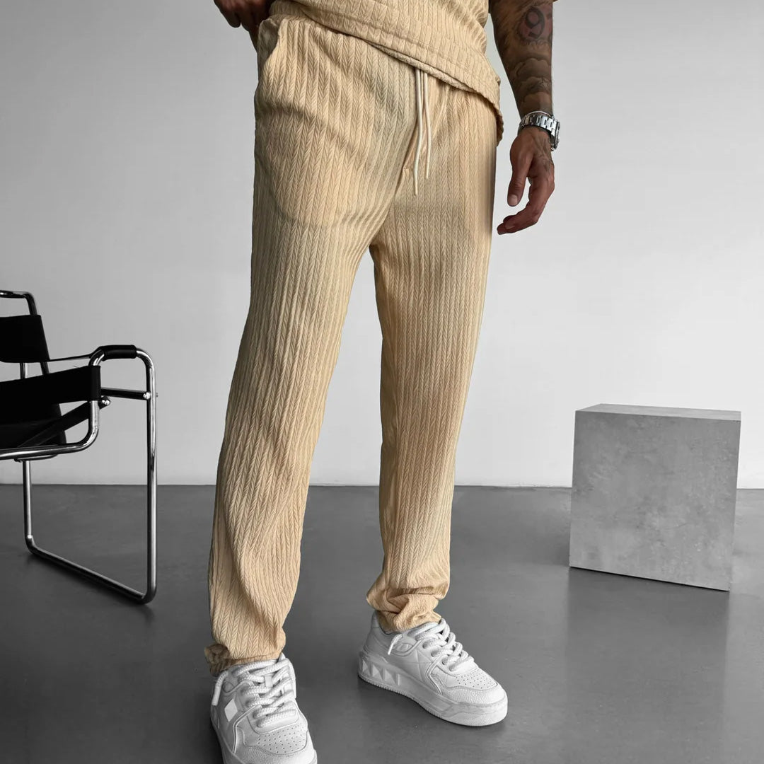 STRUCTURED TROUSERS - BEIGE