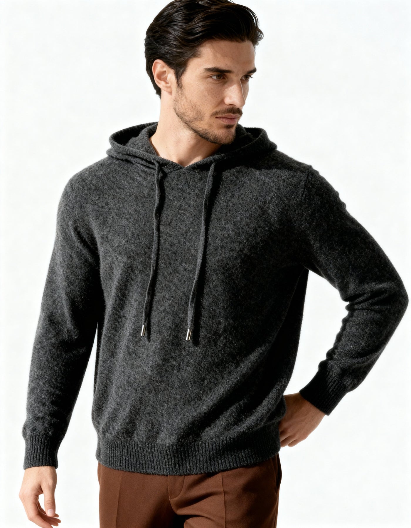 100% Cashmere Hoodie - Old Money