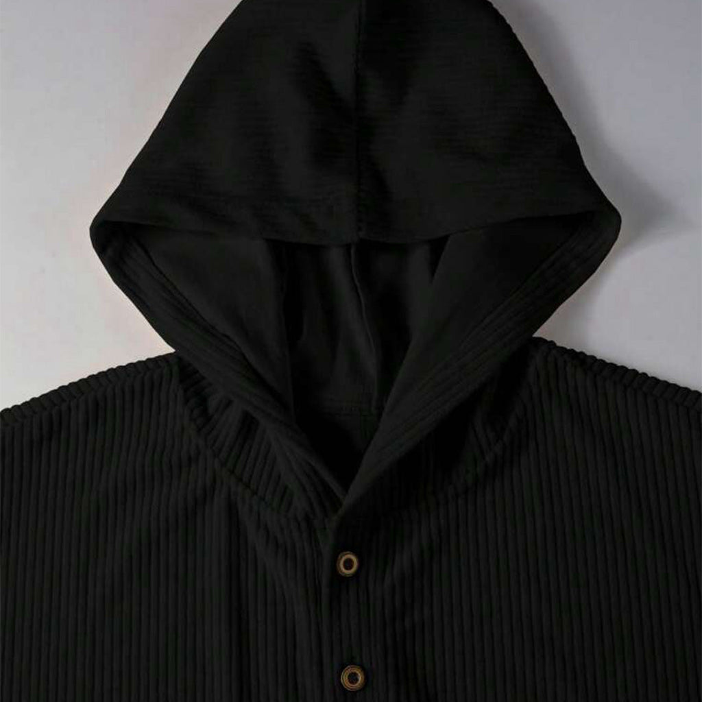 HoodieShirt & Trouser Set - Black