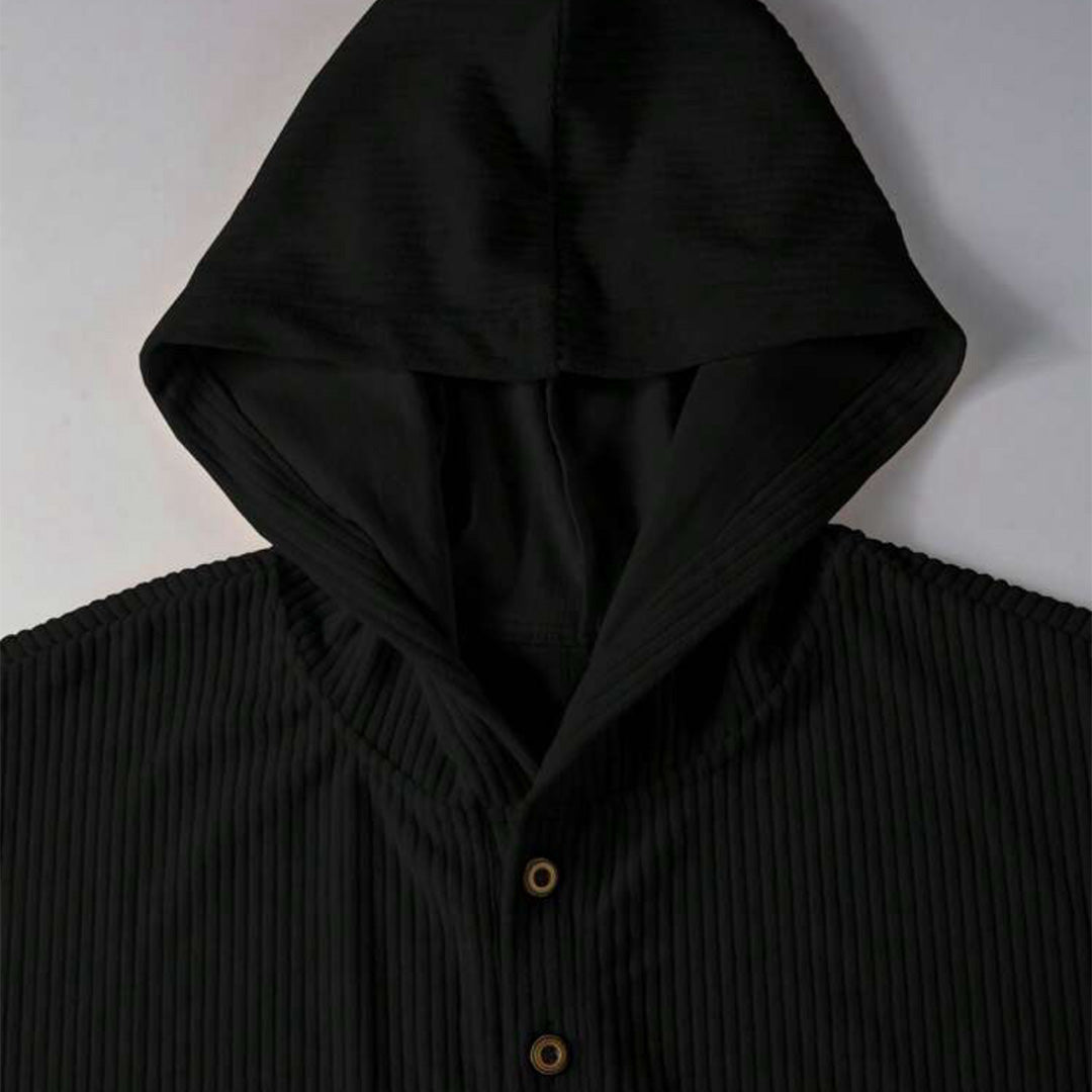 HoodieShirt & Trouser Set - Black
