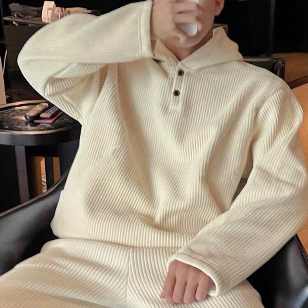 HoodieShirt & Trouser Set - Beige