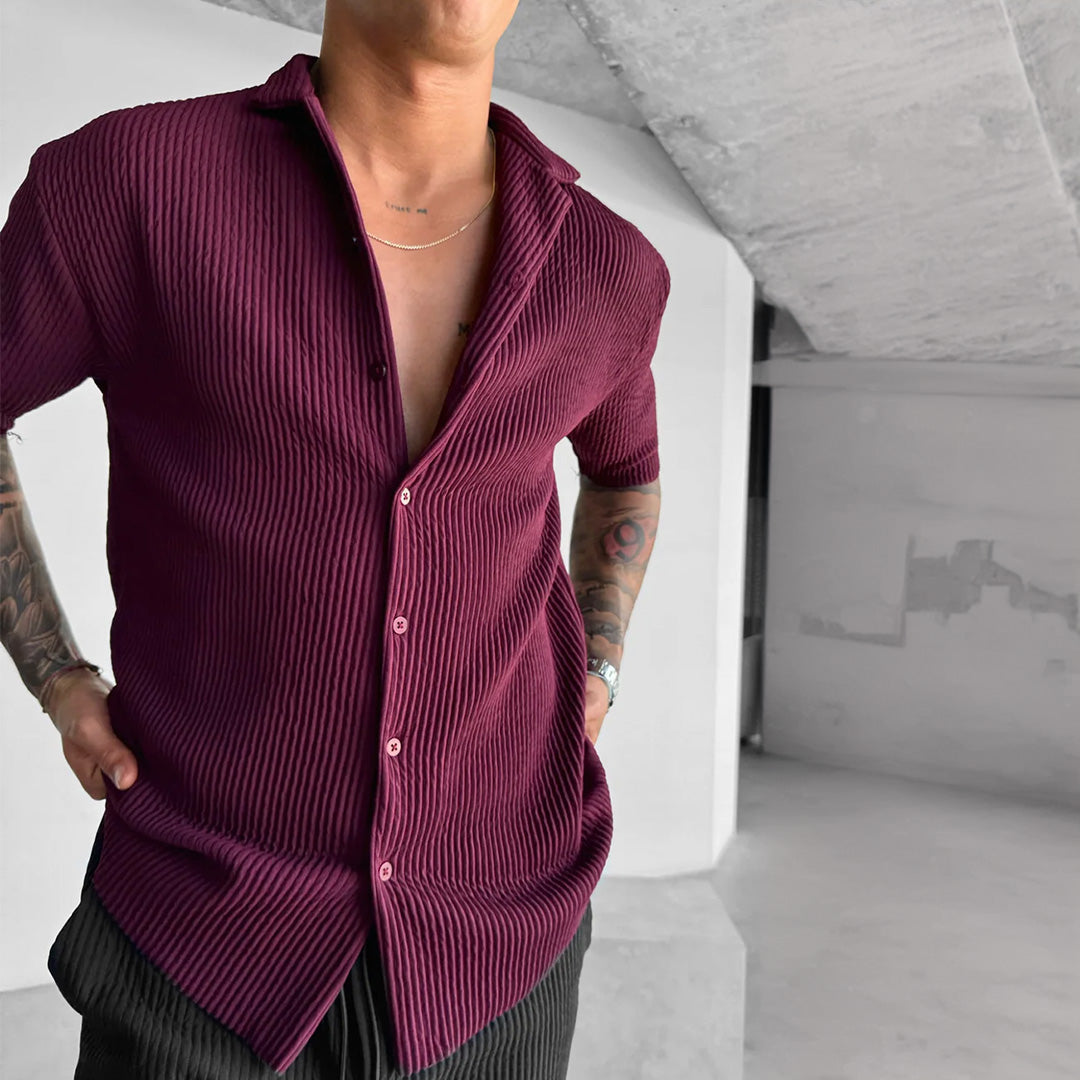 RIBBED SHIRT - RUSSIAN VIOLET