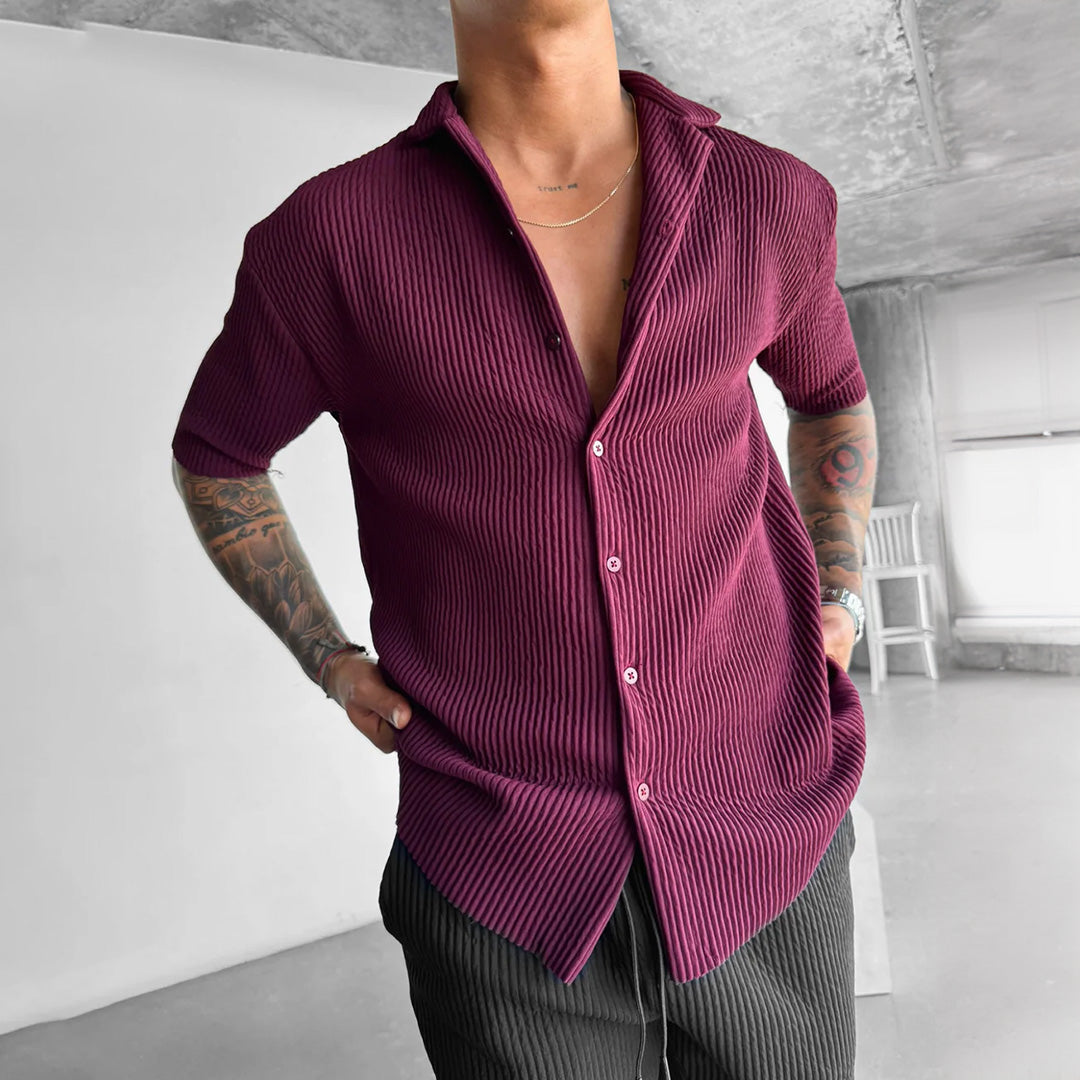 RIBBED SHIRT - RUSSIAN VIOLET