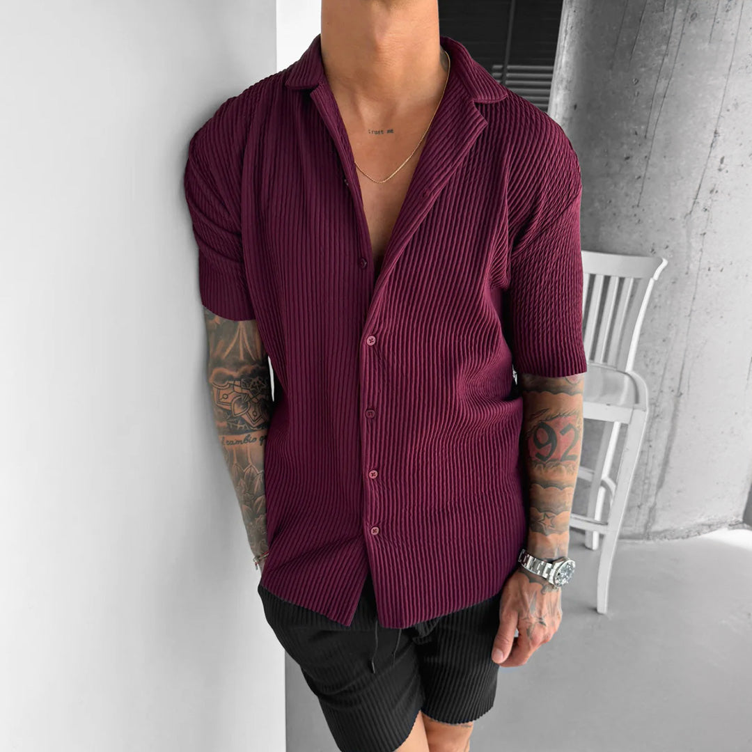 RIBBED SHIRT - RUSSIAN VIOLET