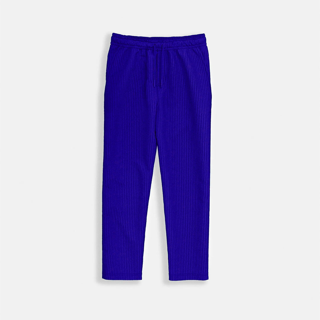 RIBBED PANTS - ROYAL BLUE