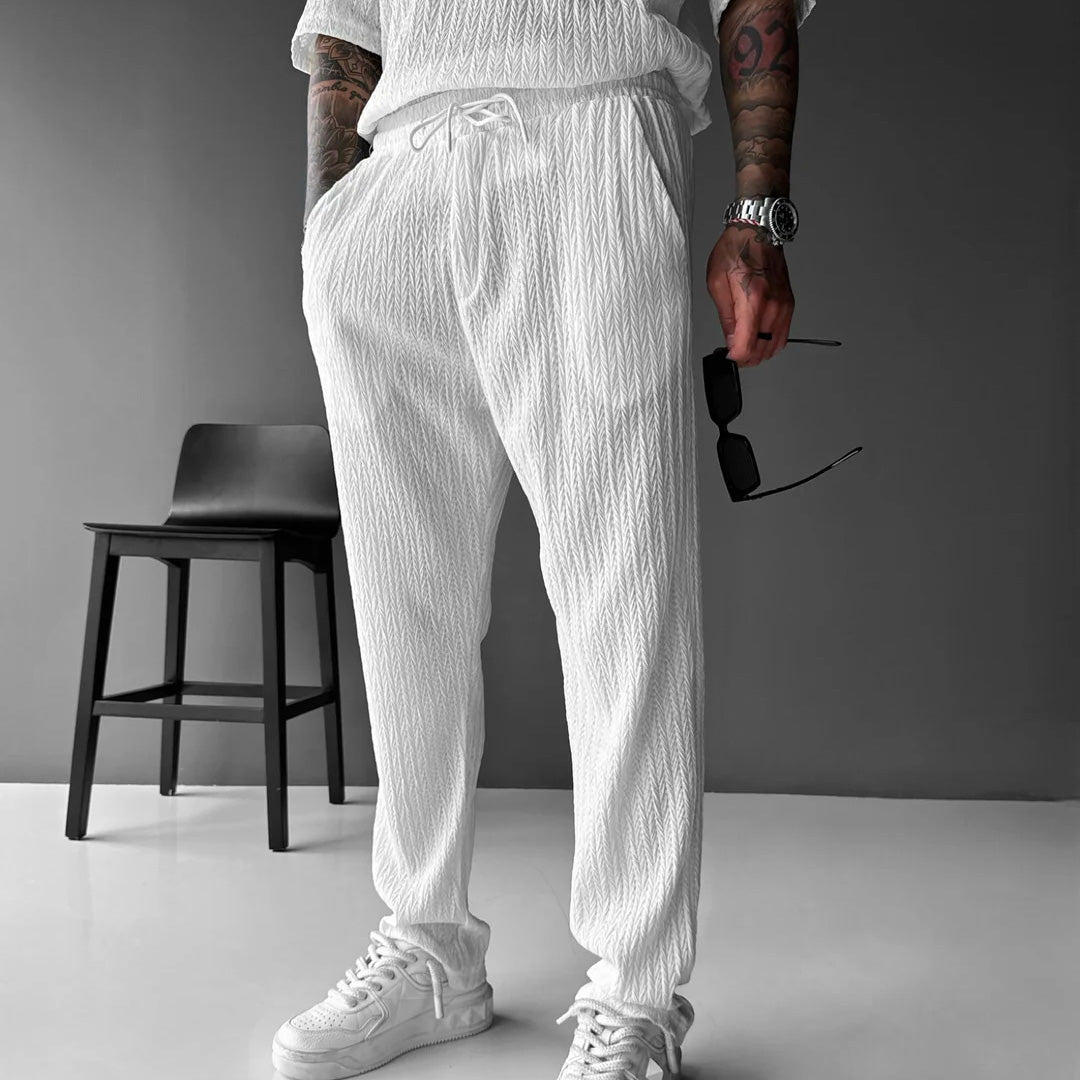 STRUCTURED TROUSERS - WHITE