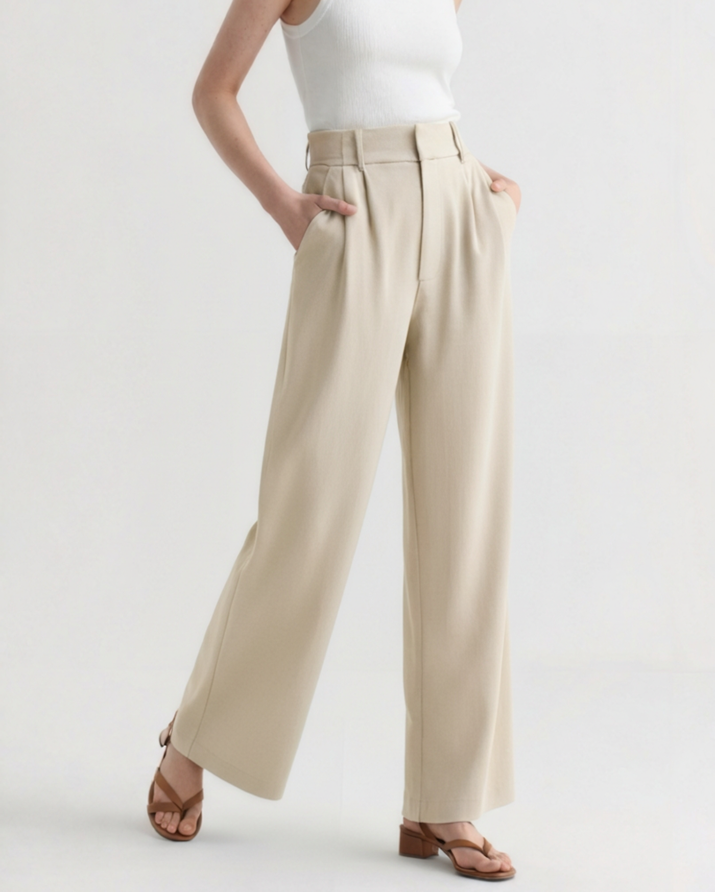Serena Wide-Leg Trousers - Old Money
