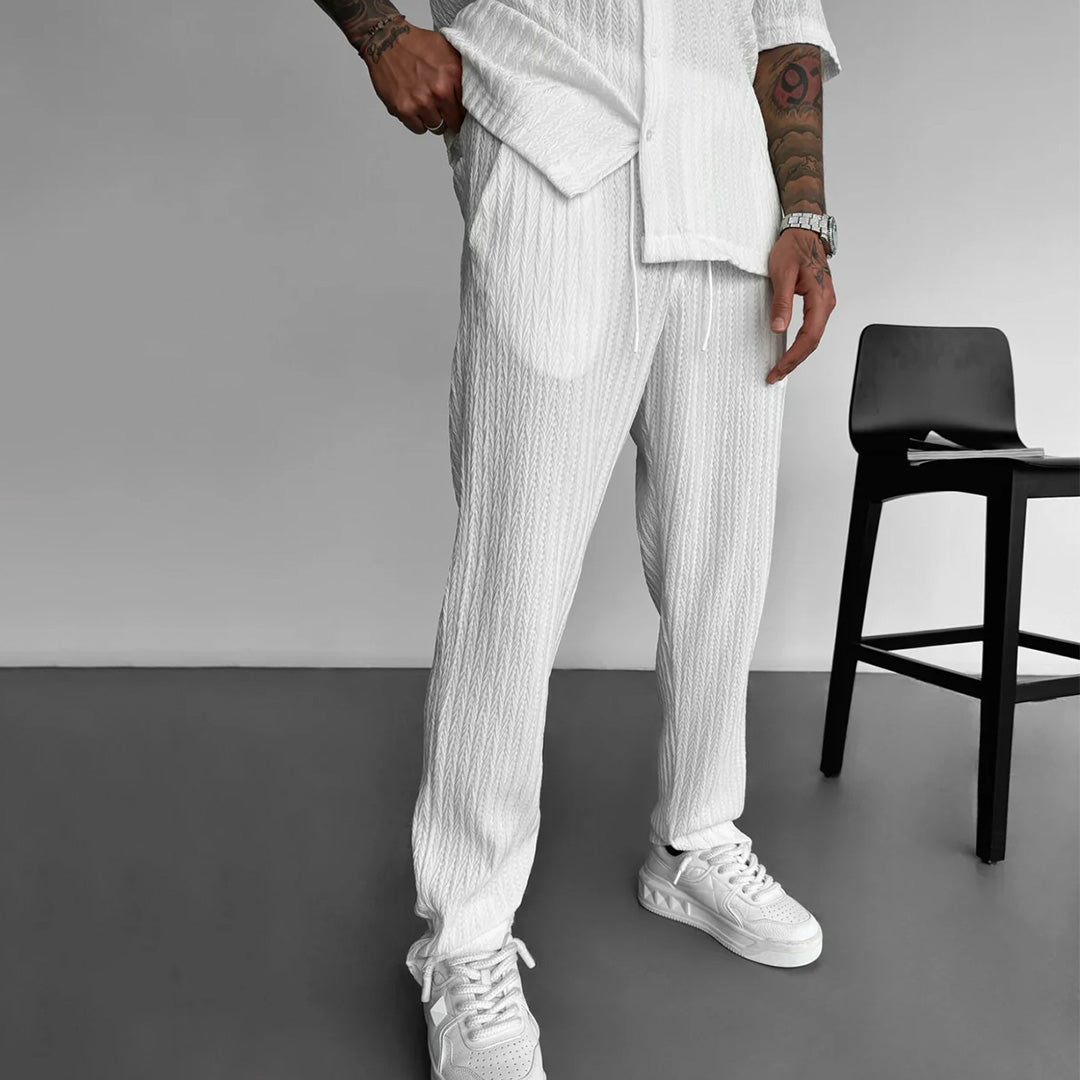 STRUCTURED TROUSERS - WHITE